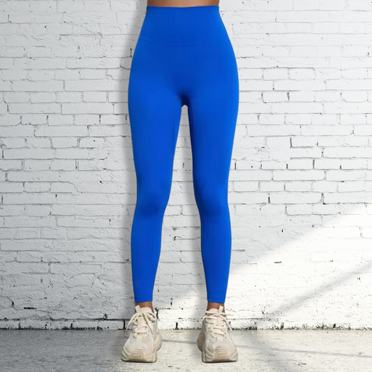 High Waist Workout Leggings | Electric Blue