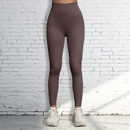 High Waist Workout Leggings | Coffee