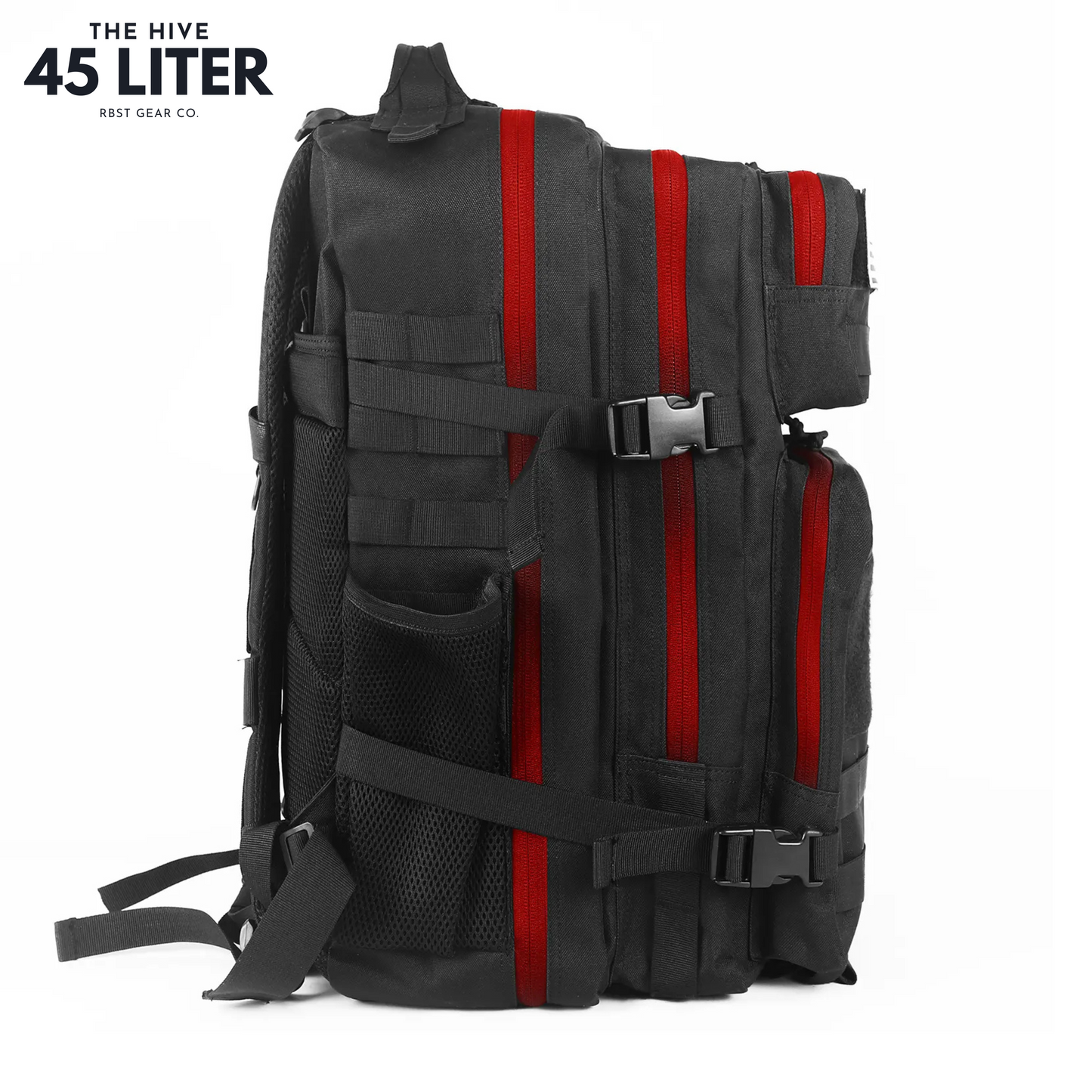 45L Tactical Backpack – Graphite Black - Rugged & Versatile