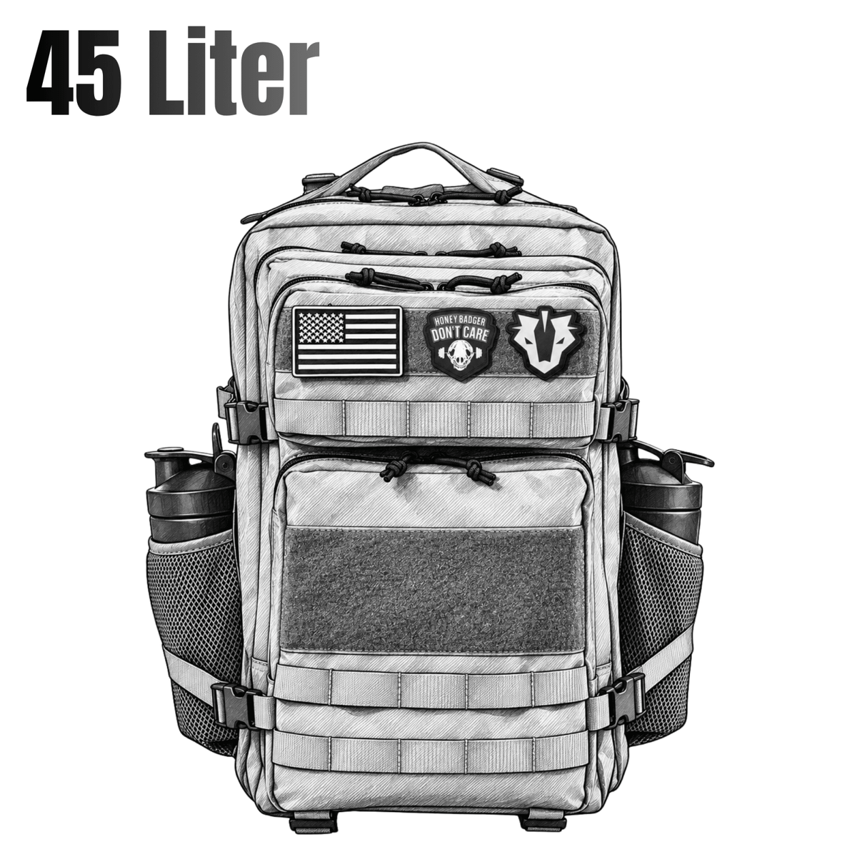45L Tactical Backpack | Crossfit & Hyrox | Rugged & Versatile - RBST GEAR CO.