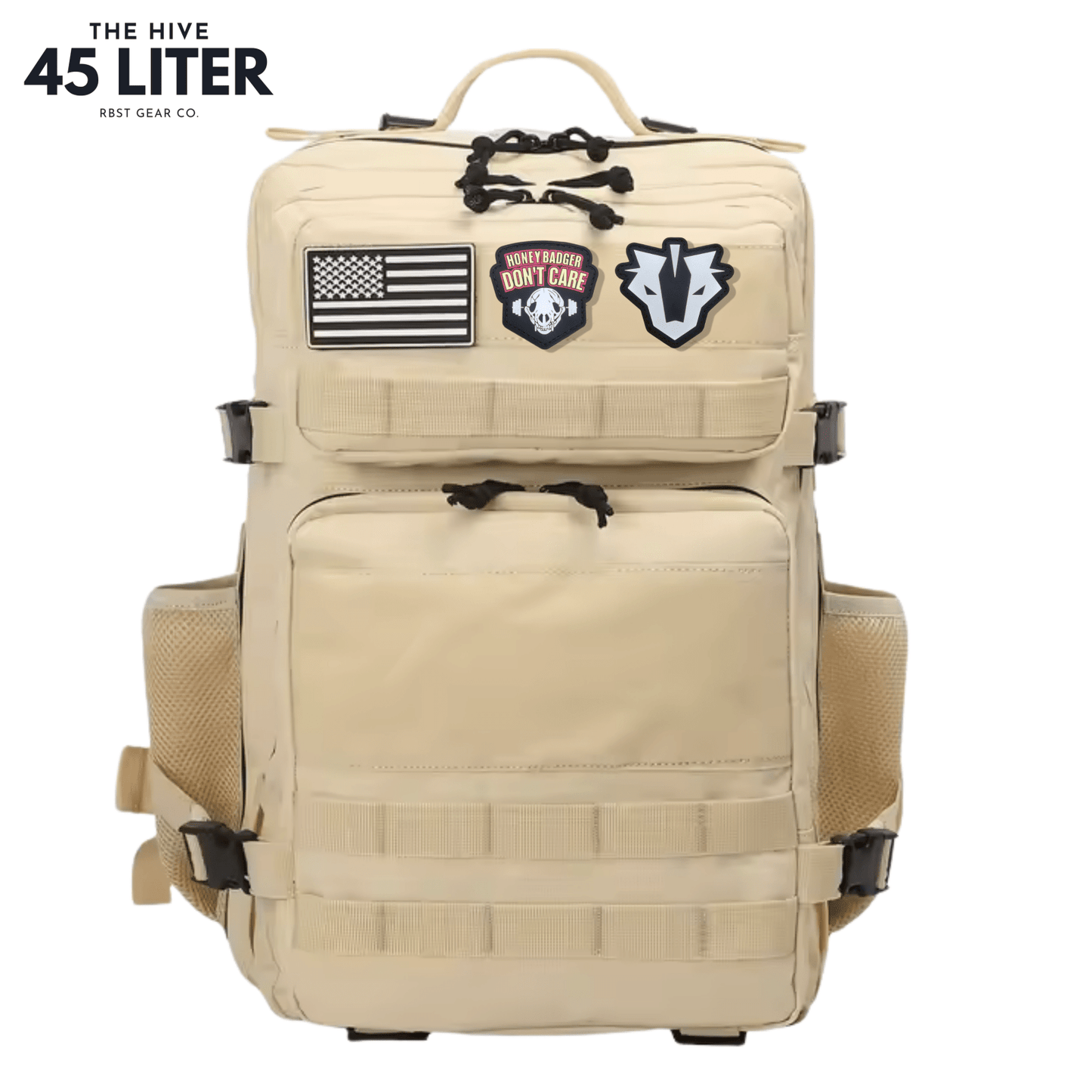 45L Tactical Backpack – Sandstone - Rugged & Versatile - RBST GEAR CO.