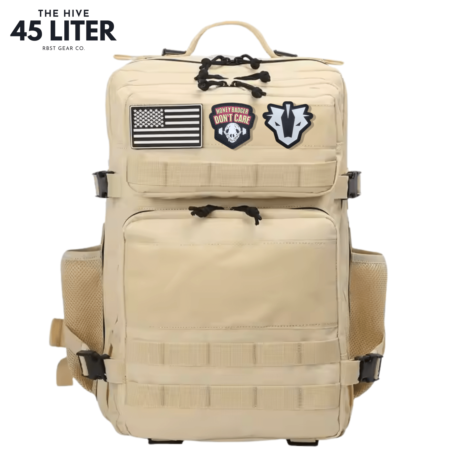 45L Tactical Backpack – Sandstone - Rugged & Versatile - RBST GEAR CO.