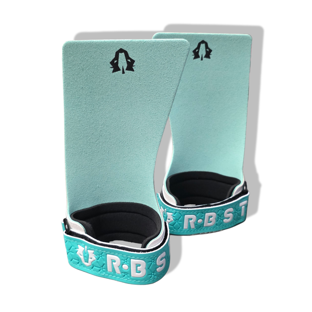 🔥 Iron-X Pull-Up Grips - Alpine White | Rubber Hand Grips