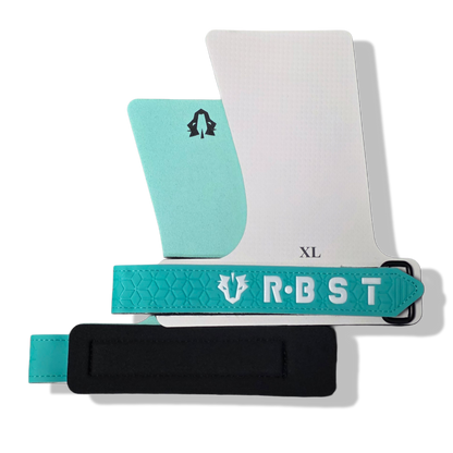 🔥 Iron-X Pull-Up Grips - Alpine White | Rubber Hand Grips