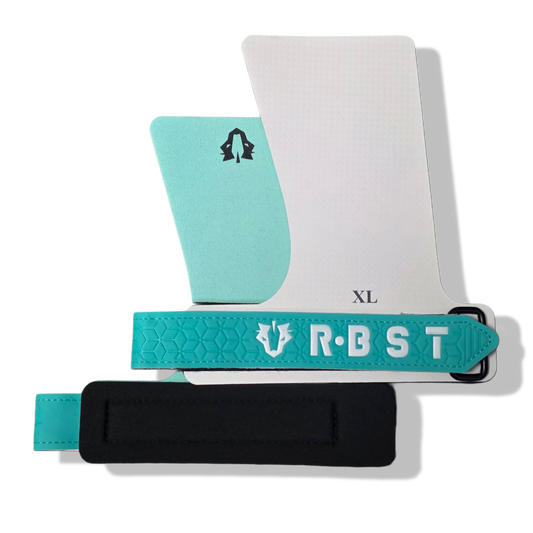 🔥 Iron-X Pull-Up Grips - Alpine White | Rubber Hand Grips