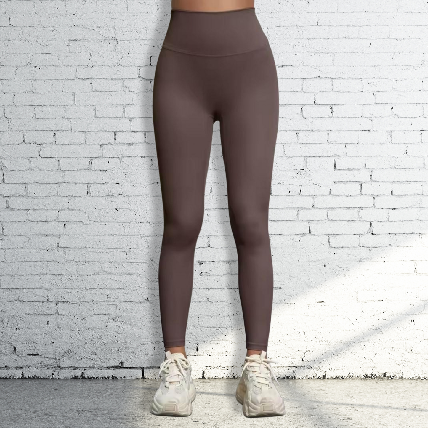 High Waist Workout Leggings | Coffee