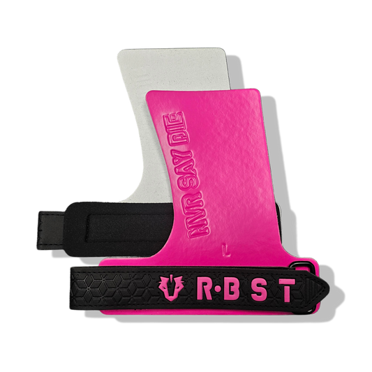 CrossFit pullup grips displayed front-facing, highlighting design, durability, and premium craftsmanship.