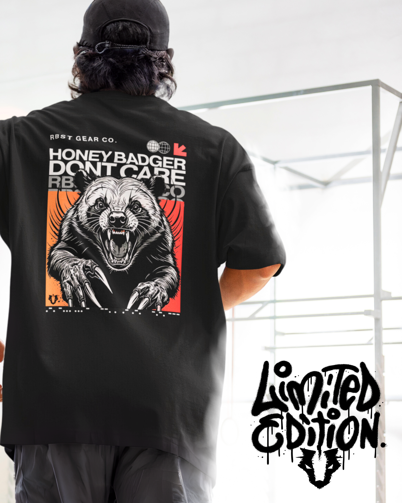 Men's Black Limited Edition – HONEY BADGER DON'T CARE