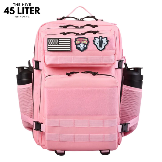 Tactical backpack designed for work, CrossFit, and gym use, displayed from a front angle to highlight its robust and multifunctional features.