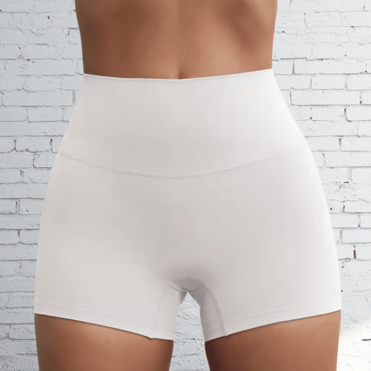 High Waist Shorts | 3" inseam | White - RBST GEAR CO.