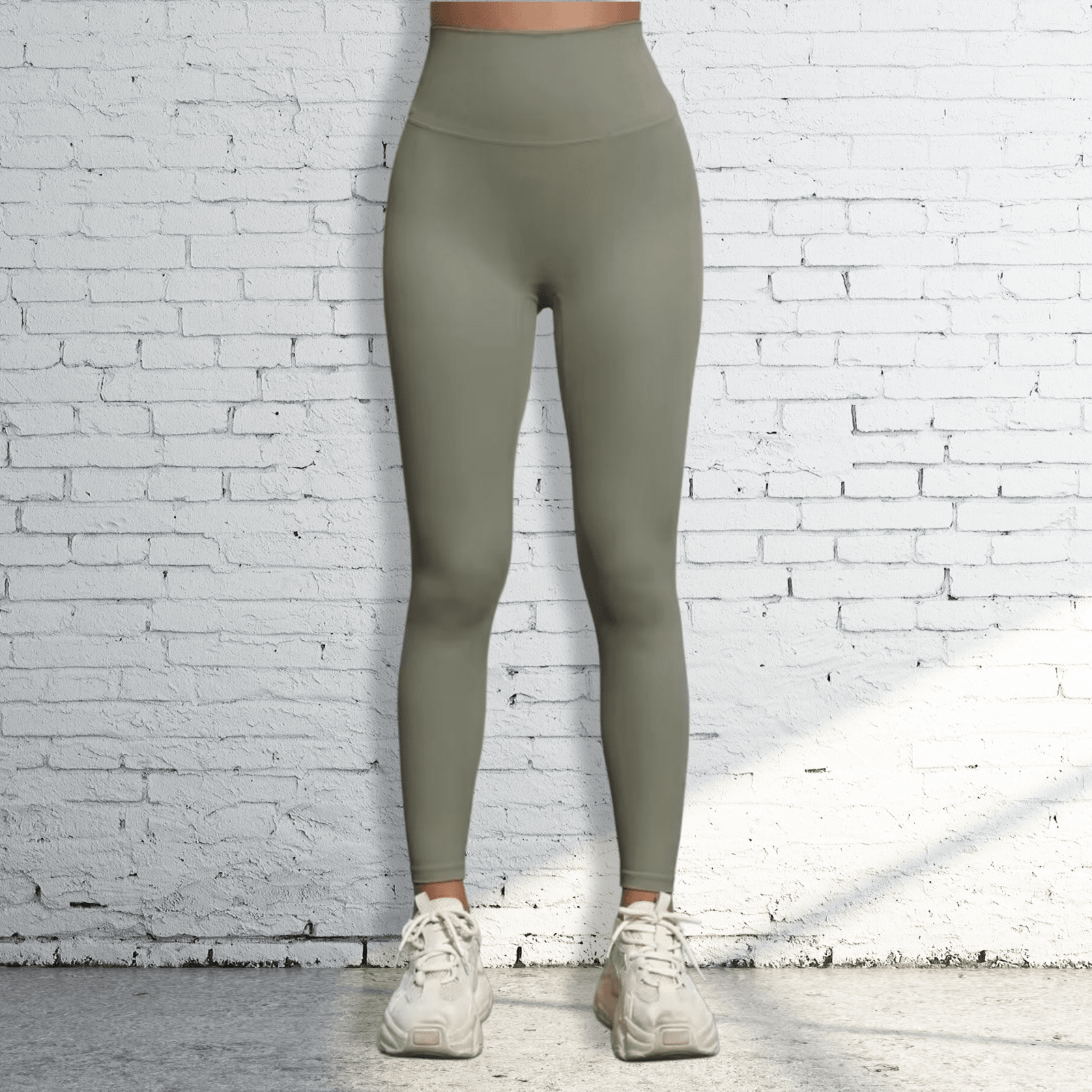 High Waist Workout Leggings | Green Gray - RBST GEAR CO.