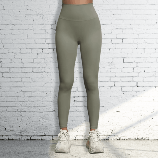 High Waist Workout Leggings | Green Gray - RBST GEAR CO.