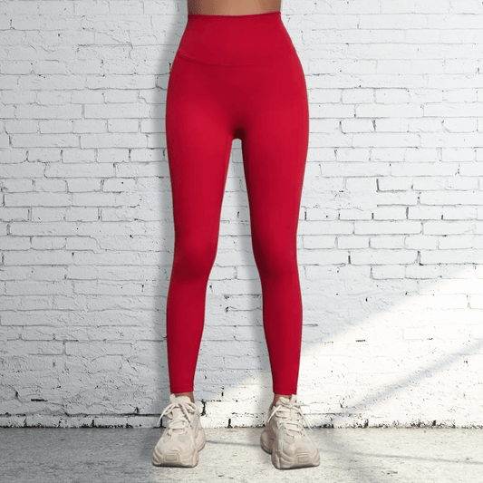 High Waist Workout Leggings | Red - RBST GEAR CO.