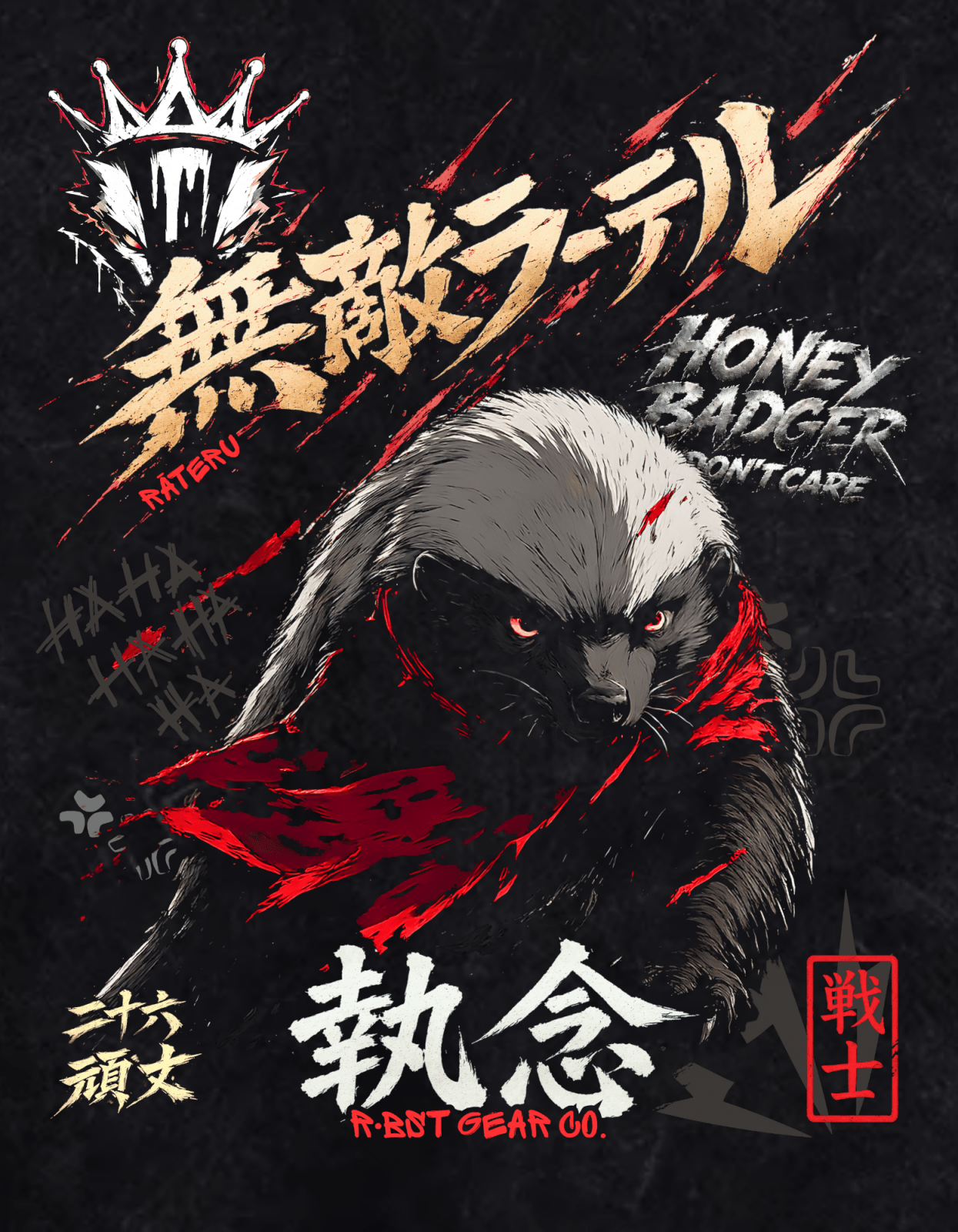 The Invincible Honey Badger | Anime - RBST GEAR CO.