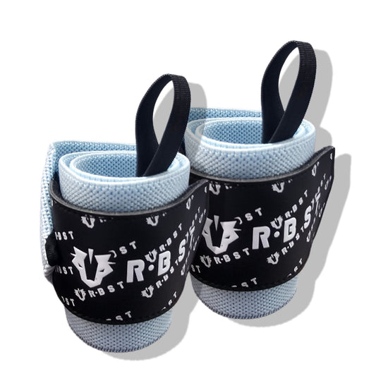 Wrist wraps - Light Blue | Deluxe | Pair - RBST GEAR CO.